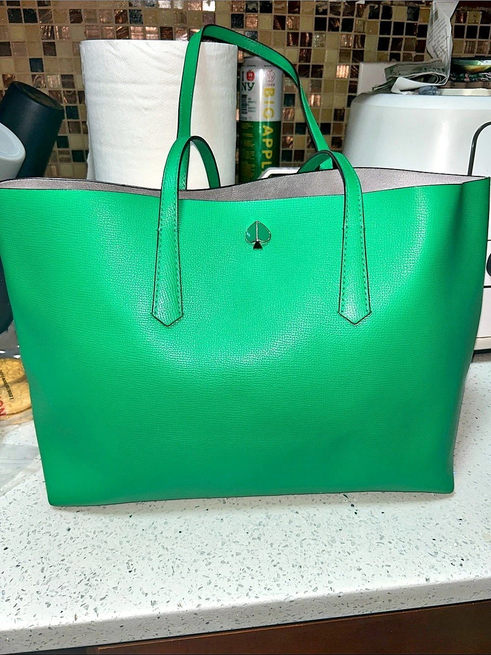 Kate Spade Do It All Large Tote Bag Green Tote